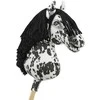 Super Hobby Horse Medinis žirgas su kotu – leopardinis, juoda karčia