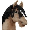Super Hobby Horse Medinis žirgas ant lazdos šviesiai rudas Premium