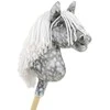 Hobby Horse lazdelinis arkliukas su balta karčiene Super Hobby Horse Premium