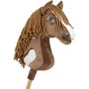 Super Hobby Horse Žaislinis arkliukas vaikams rudas su lazdele