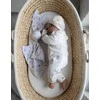 My Sweet Baby Minkštas medvilninis kūdikio pledas su zuikučiu, pilki žvaigždutės, pilkas