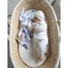 My Sweet Baby Minkštas medvilninis pledas kūdikiui su kiškučio ir meškiukų raštais, tamsiai mėlynas