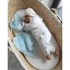 My Sweet Baby Minkštas medvilninis kūdikio pledas zuikutis, žalsvai baltas