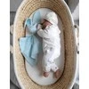 My Sweet Baby Minkštas medvilninis kūdikio pledas zuikutis, žalsvai baltas