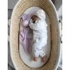 My Sweet Baby Minkštas medvilninis kūdikio pledas zuikutis, rožinė pilka