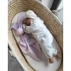 My Sweet Baby Minkštas medvilninis kūdikio pledas zuikutis, rožinė pilka