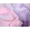 My Sweet Baby Lėlės pintas lopšys su užuolaidėle – rožinis