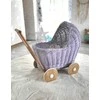 My Sweet Baby Lėlių vežimėlis pintas šviesiai violetinis Milly Mally