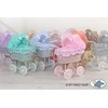 My Sweet Baby Lėlių pintas vežimėlis su rožine patalyne – baltas