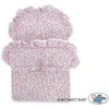 My Sweet Baby Lėlių pintas vežimėlis su rožine patalyne – natūralus