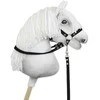 Super Hobby Horse Hobio žirgo kamanos su pavadžiu – juodos