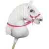 Super Hobby Horse Hobio žirgo kamanų pavadžiai – tamsiai rožiniai