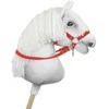 Super Hobby Horse Hobio žirgo kamanos kantarui – raudonos
