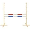 Super Hobby Horse Šokinėjimo kliūtis hobby horse su raudona ir mėlyna kartimi