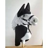 Super Hobby Horse Hobby Horse rinkinys: juodas flisinis pledas ir ausinukai