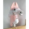 Super Hobby Horse Rinkinys Hobby Horse arkliukui: rožinė vilnonė antklodė ir ausinukai