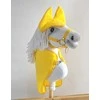Super Hobby Horse Hobby Horse geltona fleece antklodė ir ausinukai