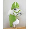 Super Hobby Horse Rinkinys Hobby Horse arkliukui: šviesiai žalias pledas ir ausinukai