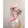 Super Hobby Horse Rožinis flisinis komplektas Hobby Horse A4–A5