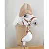 Super Hobby Horse Komplektas Hobby Horse A4–A5 su vilnos gūniu ir ausinėmis smėlio spalvos