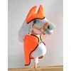 Super Hobby Horse Flisinis komplektas Hobby Horse A4 ir A5, neoninės oranžinės spalvos