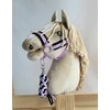 Super Hobby Horse Hobi arkliuko kantaras ir pavadys – juoda ir violetinė