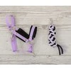 Super Hobby Horse Hobi arkliuko kantaras ir pavadys – juoda ir violetinė