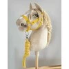 Super Hobby Horse Hobby Horse geltonas kantaras su pavadėliu iš virvės