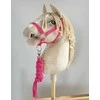 Super Hobby Horse Hobby Horse pakinktų rinkinys su virve – tamsiai rožinis