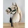 Super Hobby Horse Hobio žirgo kantaras ir pavadis – juoda ir butelio žalia