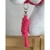 Super Hobby Horse Pavadėlis hobi arkliukui, tamsiai rožinis, pintas