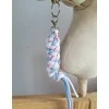 Super Hobby Horse Pavadėlis hobi arkliukui, dvigubas, mėlynas/šviesiai rožinis/baltas