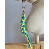 Super Hobby Horse Pavadėlis hobi arkliukui, dvigubas, geltonas/ turkio/ šviesiai žalias