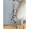 Super Hobby Horse Pavadėlis hobi arkliukui, dvigubas, mėlynas/šviesiai smėlinis/rudas