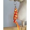 Super Hobby Horse Pavadėlis hobi arkliukui, raudonas/oranžinis/geltonas