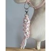 Super Hobby Horse Pavadėlis hobi arkliukui, baltas/rožinis