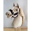 Super Hobby Horse Reguliuojamas kantaras hobi arkliukui A3 – juodas su kailiuku