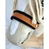 Super Hobby Horse Reguliuojamas kantaras hobi arkliukui – rusvas su juoda pūkine apdaila