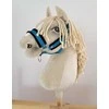 Super Hobby Horse Reguliuojamas kantaras hobi arkliukui A3 turkio spalvos su juoda pūkuote