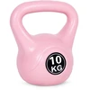Kettlebell 10 kg, treniruoklis, hantelis, svarmuo, rožinis, ModernHome