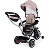 Triratukas-vežimėlis 2-in-1 ECOTOYS, pasukama sėdynė, sulankstomas stogelis, smėlio spalvos