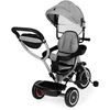 Triratukas-vežimėlis 2-in-1 ECOTOYS, sukioji sėdynė, sudedamas stogelis, pilkas