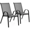 MultiGarden Pilkos sodo kėdės su porankiais, 90.5x72x55 cm, 2 vnt.