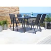 MultiGarden Juodos sodo kėdės 90.5x72x55 cm