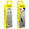 AWEI Adapteris CL-121 Lightning-Lightning/Jack 3.5 2w1 juodos spalvos