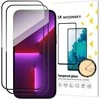 2 vnt. viso ekrano apsauginis stiklas su rėmeliu, pritaikytas dėklui „Wozinsky Full Glue“ Apple iPhone 15 Pro (juodas)