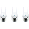 3 dalių rinkinys PNI IP440 WiFi PTZ belaidė vaizdo stebėjimo kamera, 4MP, skaitmeninis priartinimas, micro SD lizdas, autonominė, judesio aptikimo signalizacija, judesio sekimas