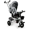 360° besisukantis triratis Deluxe su stogeliu, pilkas, ECOTOYS