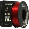 3D Plastikas – Filamentas PETG transparent red | 1.75 mm, 1kg | SPrint