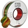 3D Plastikas – Filamentas PLA Silk Tri Color raudonas geltonas žalias | 1.75 mm, 1kg | Professional LAB